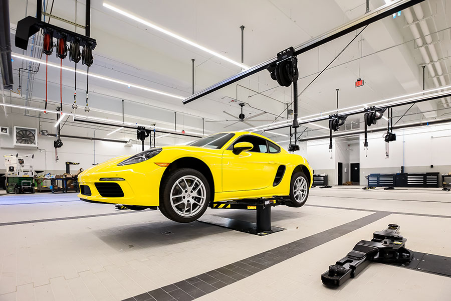 Interior stills of Porsche North Seattle